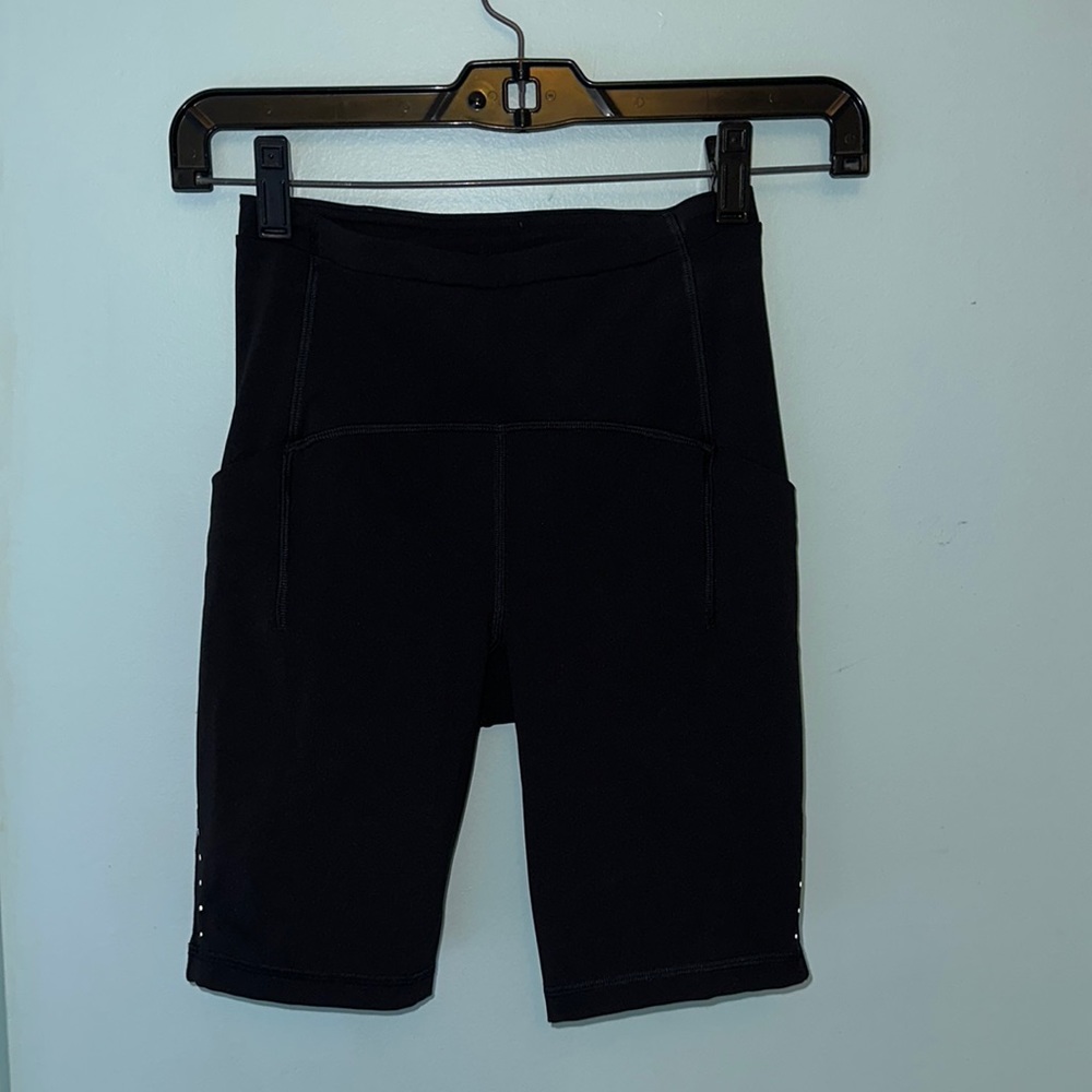 Lululemon 8” Black High-Rise Biker Shorts